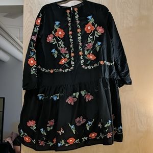 Zara Dresses - Zara floral embroidered tunic dress Zara Dresses - Zara floral embroidered tunic dress